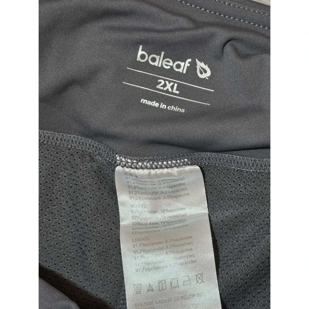 🎾 Baleaf Women's High Waisted Pleated Tennis Skort 2XL Gray Tummy‎ Control